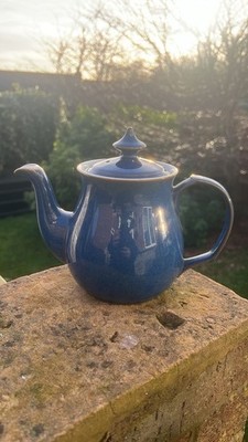Denby Imperial Blue 2 Pint Teekanne ON Top Zustand #253