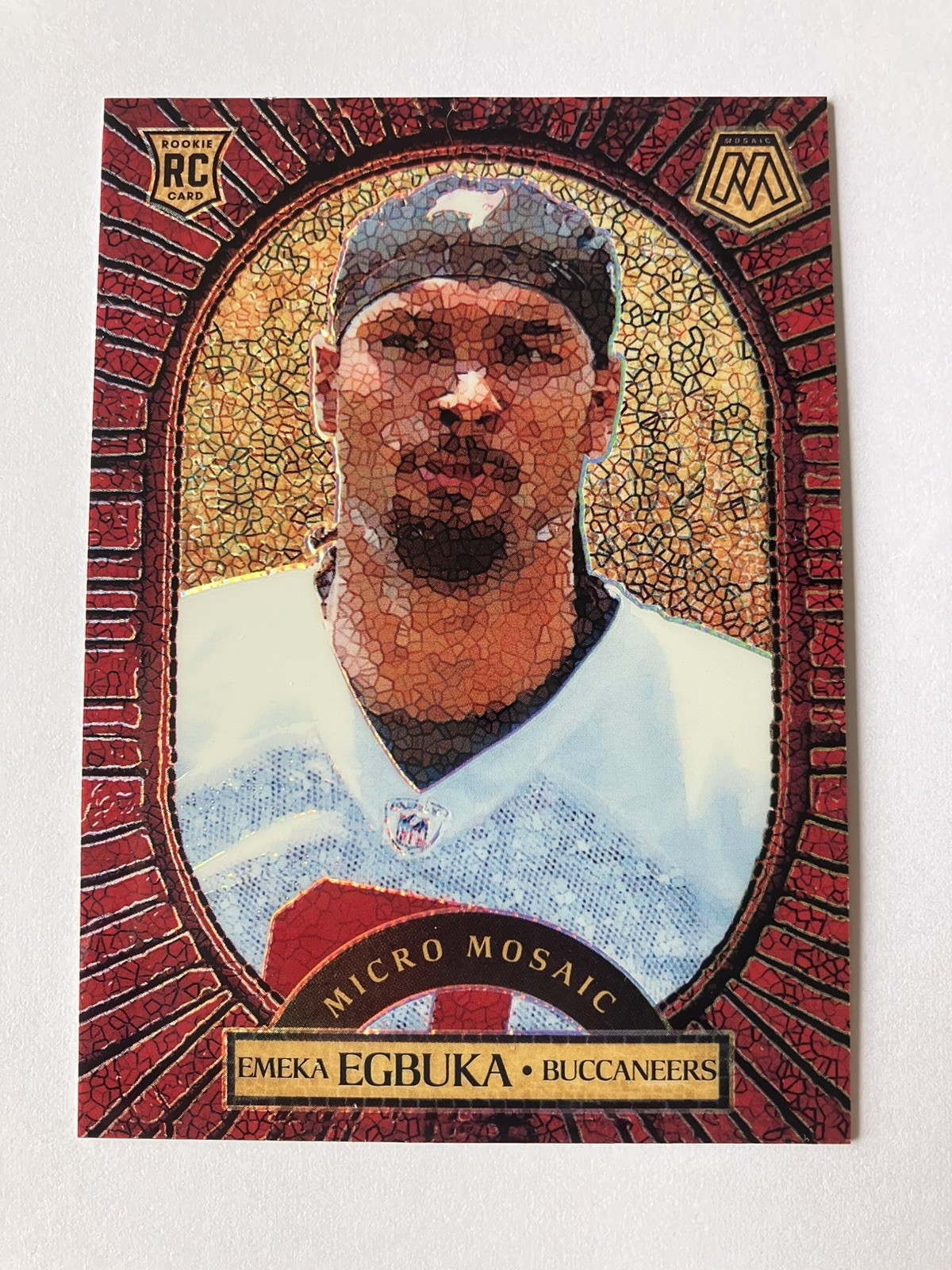 2025 Panini Mosaic #2 Emeka Egbuka Micro Mosaic (RC) Case Hit SSP