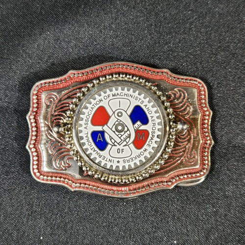 Belt buckle international Association of machinist and aerospace workers - Picture 1 of 7