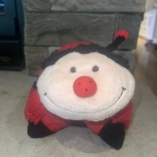 Ladybug Pillow Pet Pee Wees 11” Red Ladybug Stuffed Animal Pillow 2011  READ