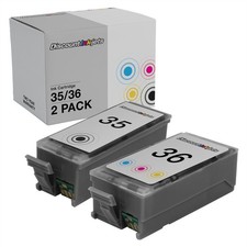 2PK PGI-35 CLI-36 for Canon BLACK COLOR Ink Cartridge PIXMA iP100 iP110 mini 260