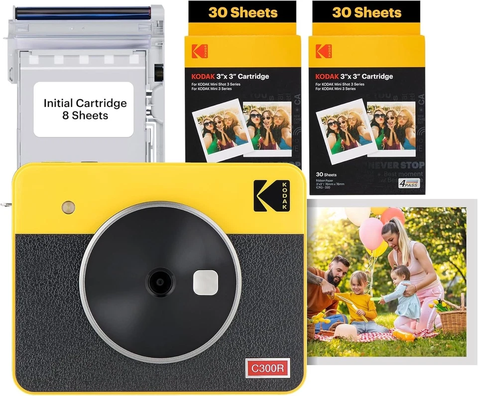 Mini Shot 3 Retro Instant Camera + Printer Bundle - Image 3 of 4