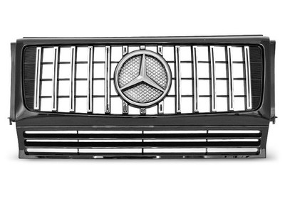 Grill for Mercedes W463 G-Class 1990-2009 2010 2011 2012 VR-225 Black Chrome