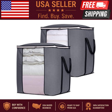 120L Extra Large Blanket Storage Bags Breathable Clothes Storage Containers for