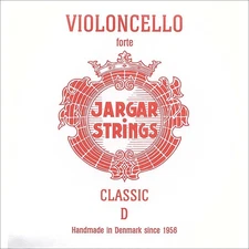 Jargar Cello D String - chr/steel: Thick/forte