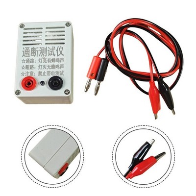 9V Buzzer Tester for Cable and PCB Testing with Sound and Light Indicators