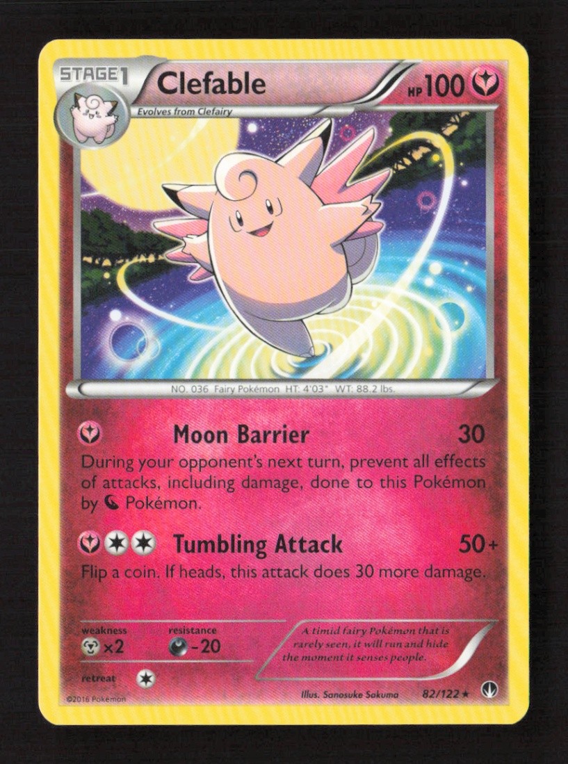 Clefable Rare Normal XY - BREAKpoint 82/122 LP Pokémon TCG