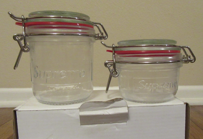 Supreme Jar Set 170 ml and 325 ml Clear Glass SS18 Supreme New