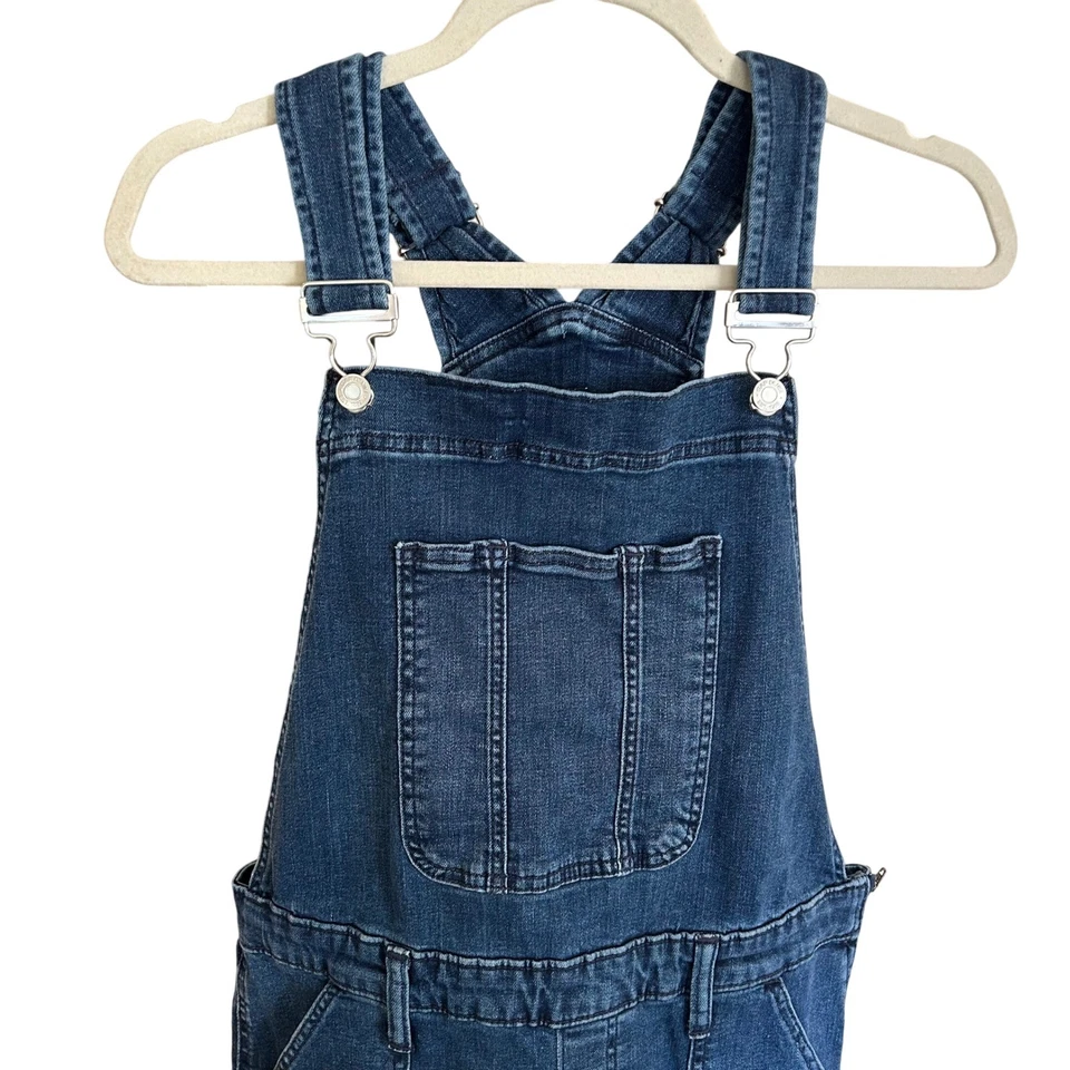 Mono vaquero GAP para mujer talla L azul jean mono babero pantalones Y2K moda cremallera Foto 3 de 4