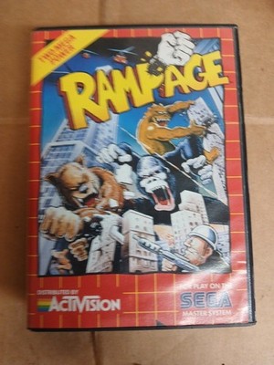 Rampage Sega Master System Cart and Case *no manual*