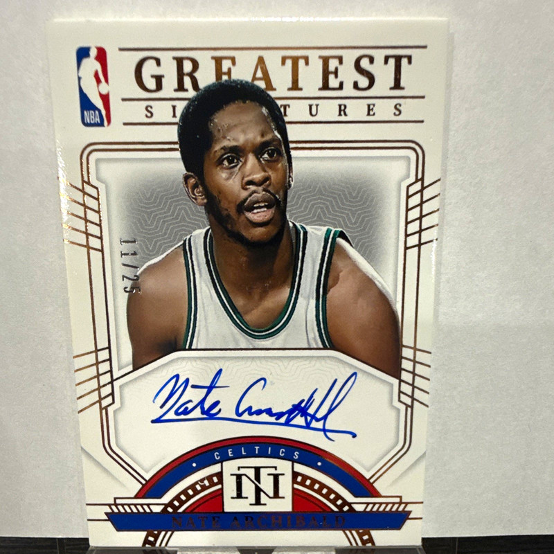 Panini 2023-24 National Treasures Nate Archibald Celtics Auto #NGS-NAB /25