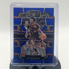 2023-24 Panini Select - Julian Phillips - Blue Wave Prizm - Rookie Card /75