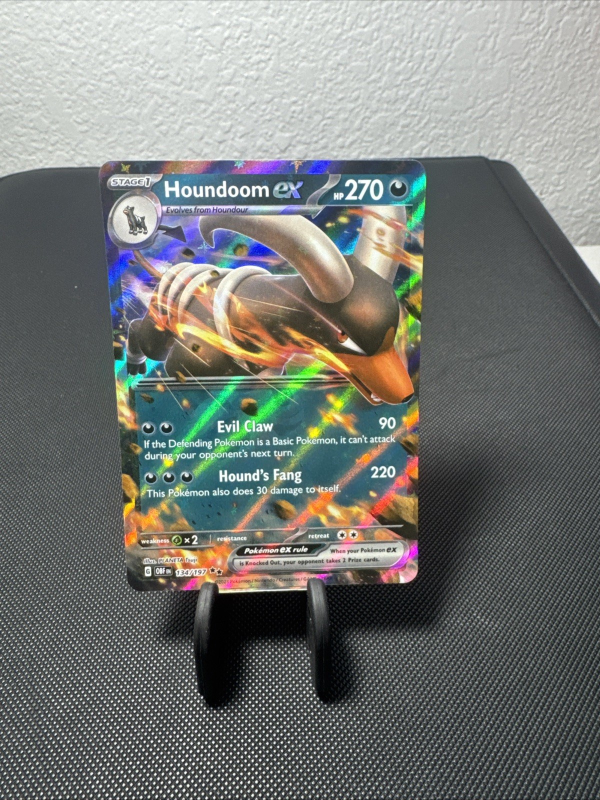 Houndoom ex - 134/197 - Double Rare - Obsidian Flames - Pokemon Card - NM/M