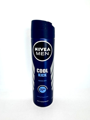 Nivea Men antiperspirant COOL KICK Spray 150ml/5 oz- FREE SHIPPING
