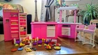Rare Barbie Vintage Pink Kitchen playset 7472 1990 Mattel