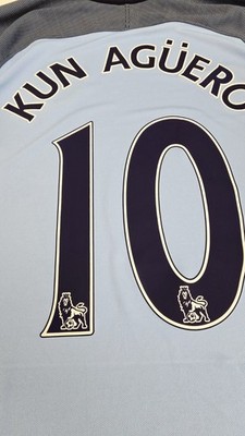 2016/17 Nike Manchester City #10 KUN AGUERO EPL Home Soccer Jersey