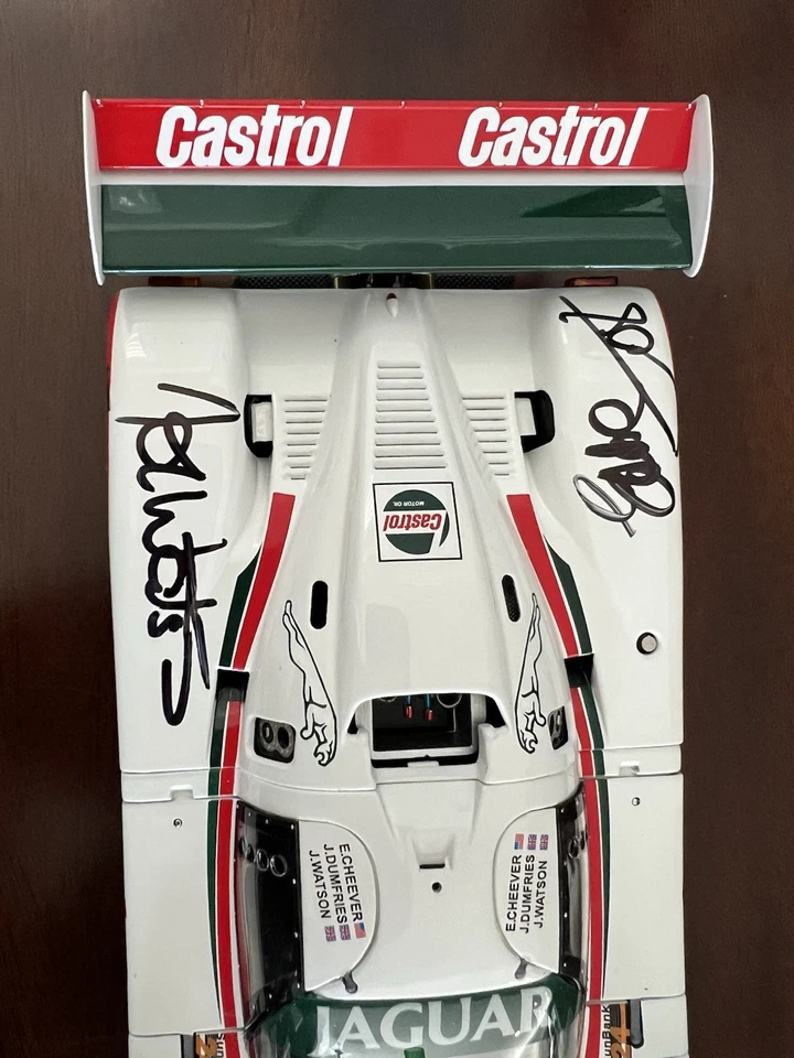 Conductor firmado: John Watson / Eddie Cheever Exoto 1:18 Jaguar XJR9 1988 IMSA #66 Foto 4 de 4