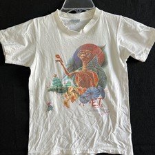 Vtg E.T. Universal Studios Florida Size Youth Medium 1990 Rare Caribbean Soul