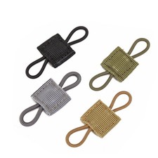 10pcs Tactical Molle System Backpack Parts Attachment PTT Antenna Binding Buckle
