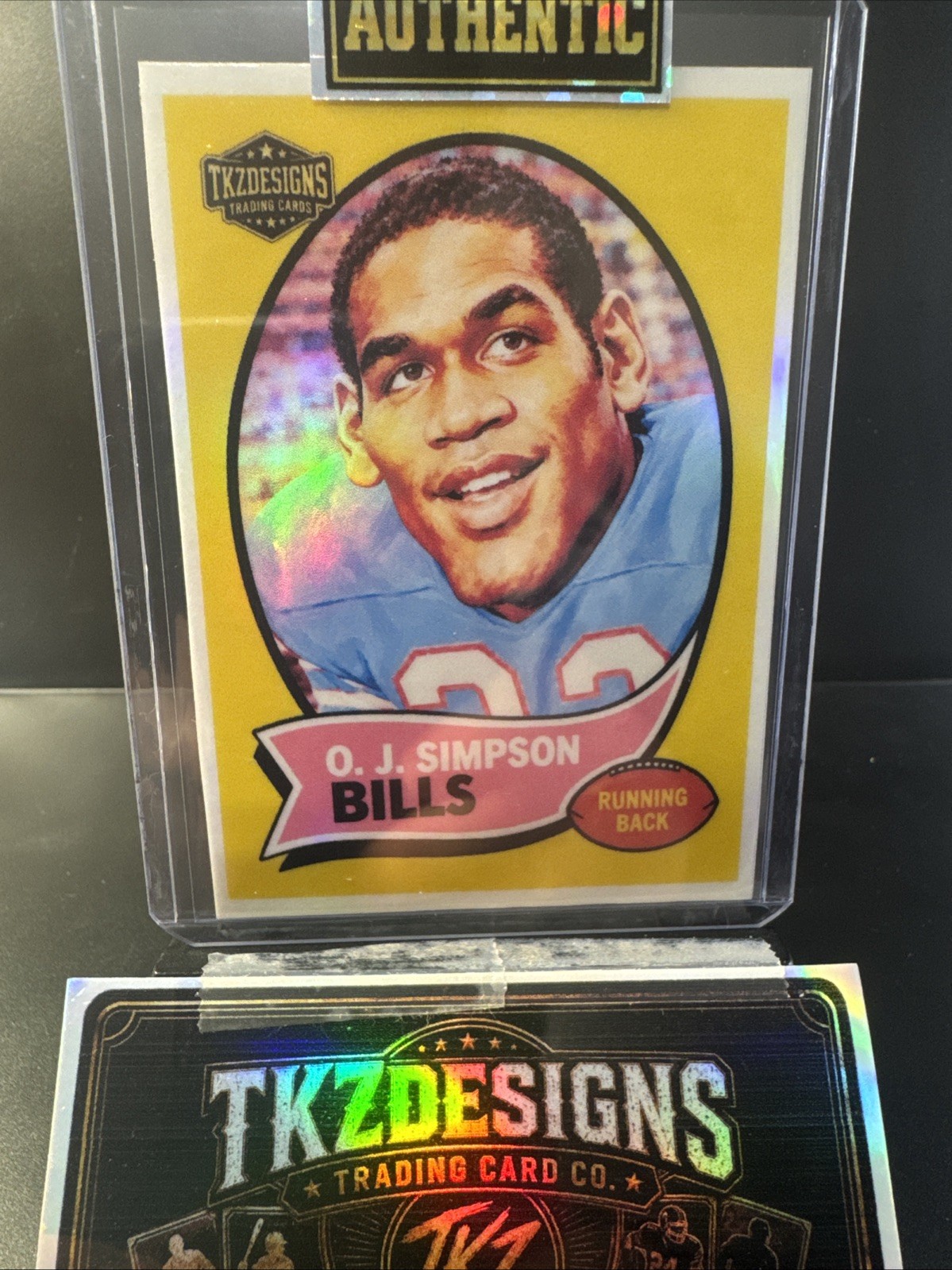 2026 Tkzdesigns Throwback Rookie  OJ Simpson Caricature OS1