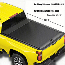 5.8ft Retractable Truck Hard Tonneau Cover For Chevy Silverado 1500 2014-2026 5.8ft Retractable Truck Hard Tonneau Cover For Chevy Silverado 1500 2014-2026