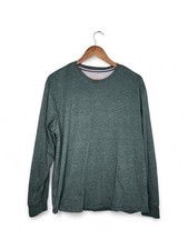 Weatherproof Vintage Brushed Jersey Crew Neck Tee In Duck Green Size XL