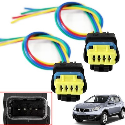 2 X für NISSAN QASHQAI J10 07-13 4-pin Heckleuchte Stecker Rücklicht Kabelbaum