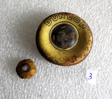 pièce détachée, ROUE tôle DUNLOP jouet ancien ,joustra,charles rossignol ,CR (3)