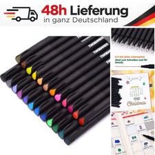 TWOHANDS Fineliner Set 24 Farben 0,4 mm Feine Spitze Filzstifte