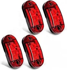 4 Pcs 2.5 Inch 9-30V side tail lights, 2 Diode Waterproof LED, trailer side ligh