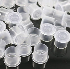 Disposable Plastic Tattoo Ink Caps - 300 Large Microblading Pigment Holders
