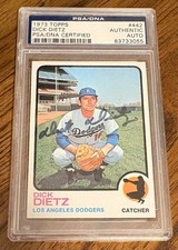 Dick Dietz 1973 Topps #442  Auto Autograph Signed PSA/DNA Dodgers Giants  *RARE*