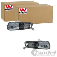 2X Van Wezel Blinkleuchte Blinker Dunkel Vorne Passend FÜR Abarth Punto Fiat