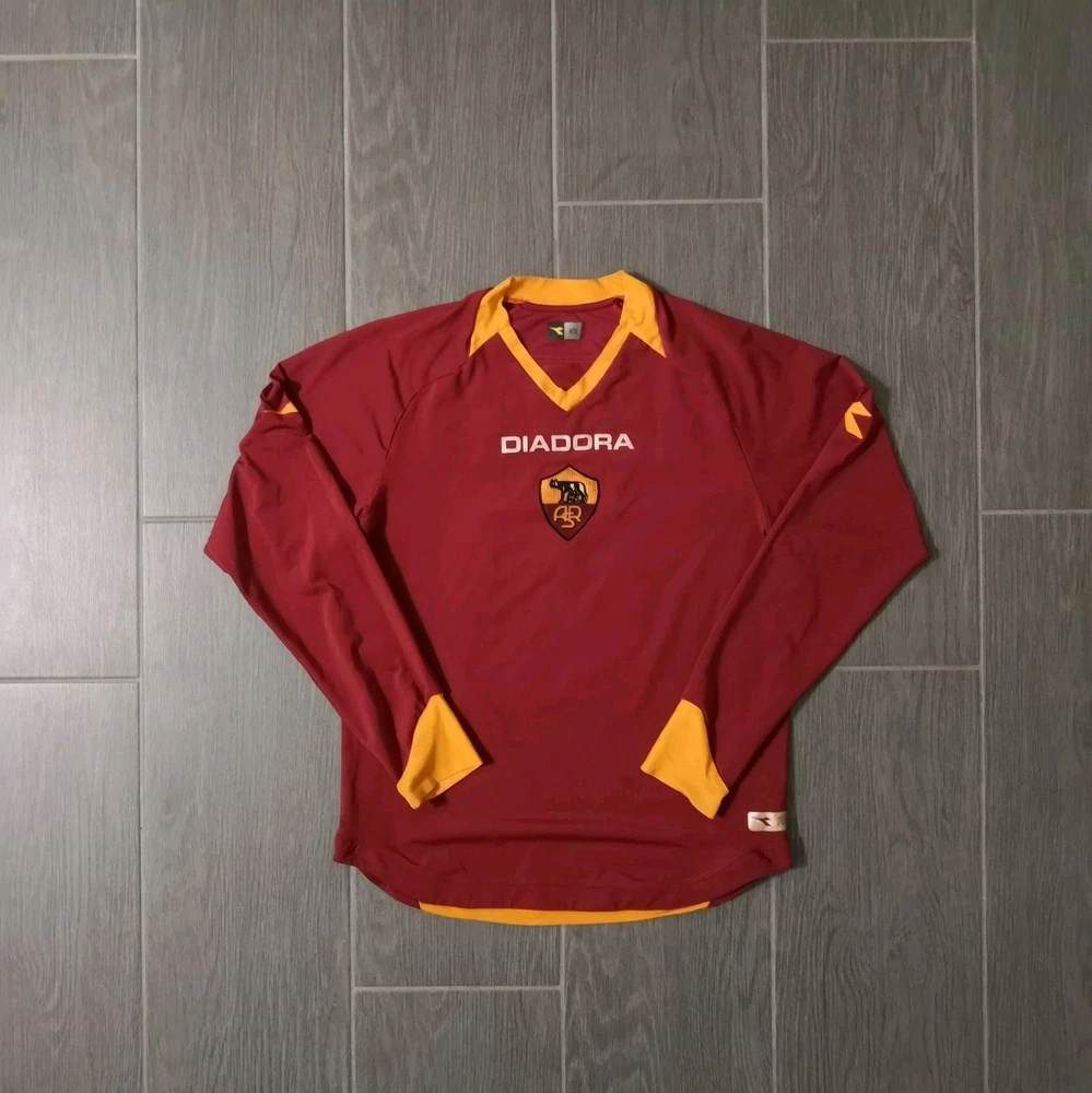AS Roma Totti 10 Vintage Retro 2006/07 Heim Trikot Größe: XS Fußball Diadora