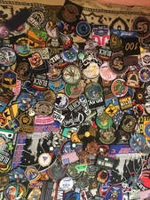 150 Random Mix Vintage Embroidered Patches Sew On / Iron On Lot DIY Clothing