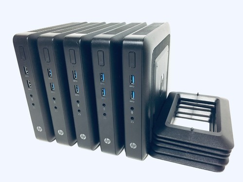 (Lot of 5) HP T520 Thin Client GX-212JC 1.2Ghz 8GB SSD 4GB RAM ThinPro OS ACs