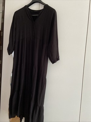 Damen Sommerkleid Schwarz Gr.42 Luftig Leicht Neuwertig Wie Neu Top Zustand