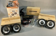 Hogtunes Front & Rear Speaker Kit w/4 Channel Amplifier for Harley Big Ultra