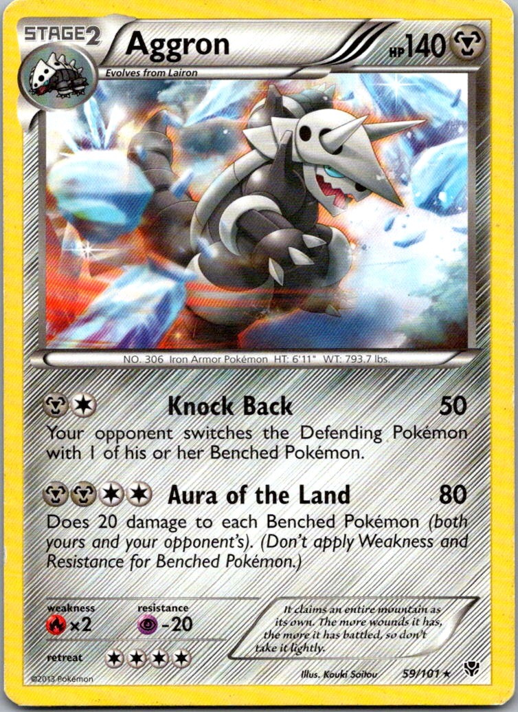 Aggron 59/101 Plasma Blast Rare LP