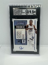2020-21 Panini Contenders Desmond Bane Rookie Ticket Stub /22 Auto SGC 9.5
