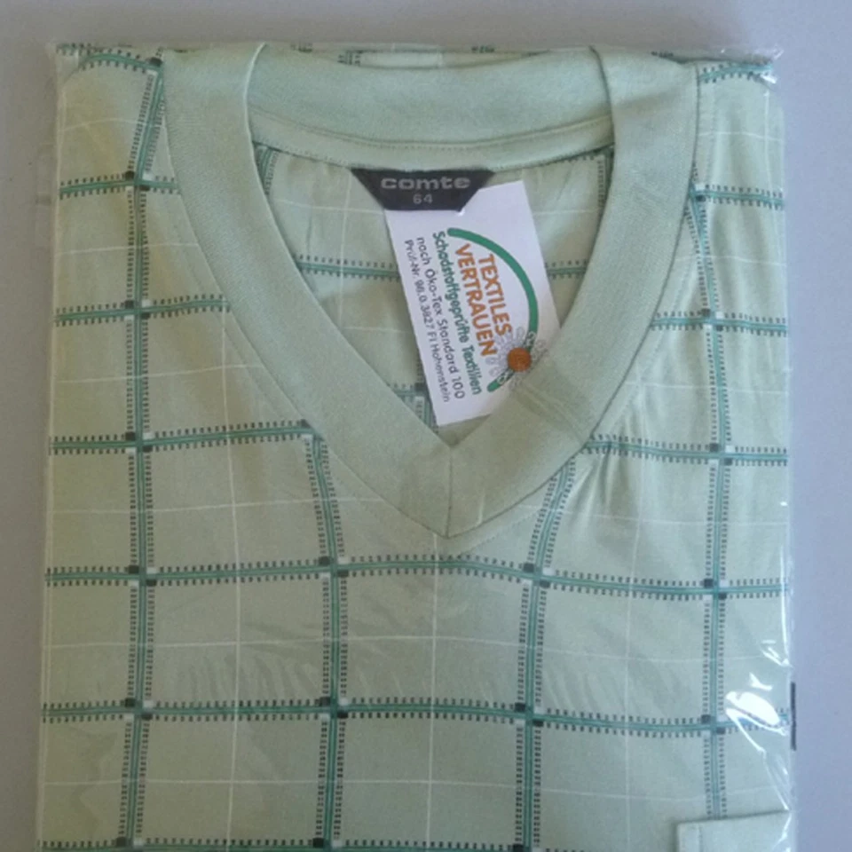 Camisón Hombre Bigshirt Manga Larga Comte Algodón Verde 48-50 - Imagen 4 de 4