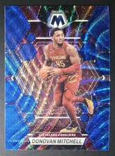 Donovan Mitchell 2022-23 Panini Mosaic BLUE WAVE PRIZM Parallel Insert Card no.5