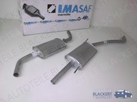 Imasaf Auspuffset Mitteltopf+Endtopf für VW T4 2.5 Pritsche/Fahrg 1990-1995|KURZ