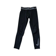 Nike Pro Boys Full-Length Training Compression Tights Black M 858229-010