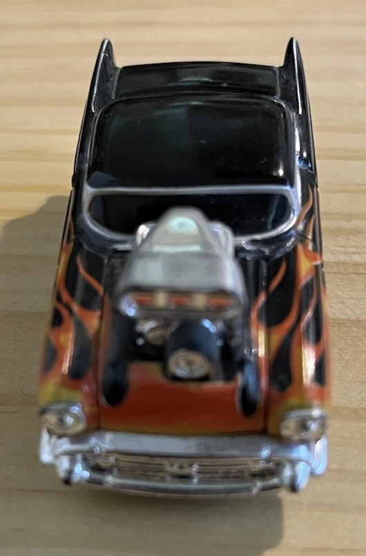 Funline 2001  Muscle Machines  Rubber Tires  Die-Cast  Orange & Black Tone 3 1/8 - Image 3 of 4