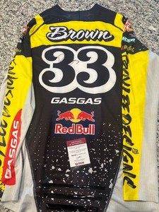 Pierce Brown race worn, autographed Jersey