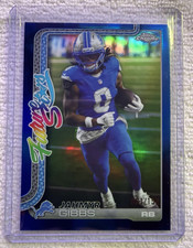 2025 Topps Chrome - Jahmyr Gibbs Future Stars TRUE BLUE /150 COLOR MATCH -#FS-10