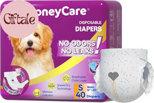 All-Absorb Disposable Female Dog Diapers Small Size, Improved, 40 Count, Super A