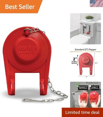 Efficient Toilet Flapper Valve - Save Water & DIY Installation, Compact Size