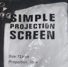 Projector Screen Indoor/Outdoor Portable 16:9 HD Foldable Anti-Crease